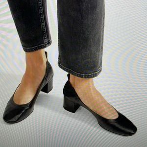 Everlane The Day Heel Black (NWOT)